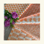 Chandan print camric cotton fabric