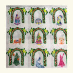 Kunj Print Slub Cotton Fabric