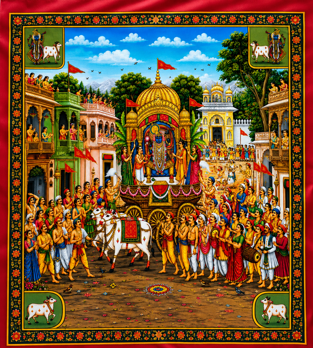 RathYatra Rathyatra Pichwai - Pichwai Collection